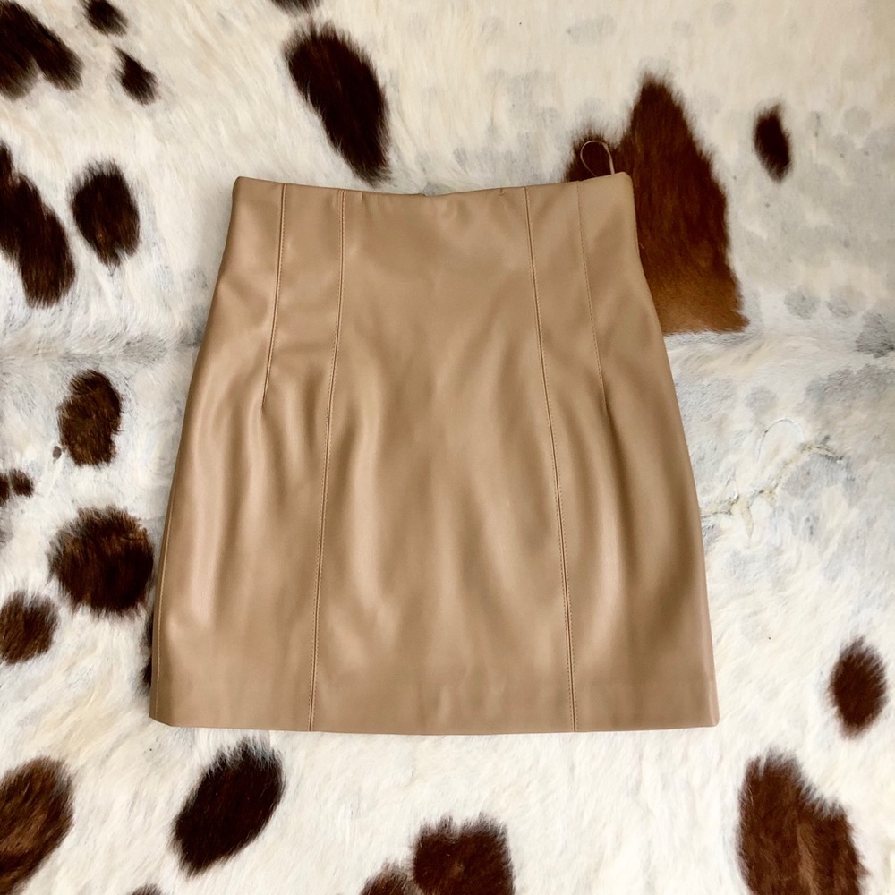 Zara faux leather skirt